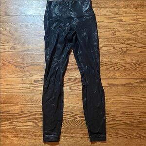 Lululemon Athletica Shiny Black Leggings